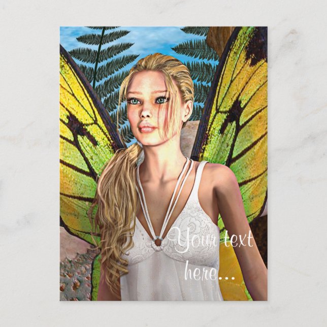 Postal Mariposa Hada (Anverso)