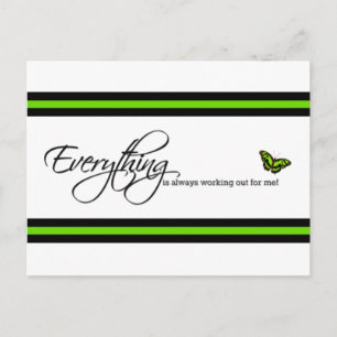 Postal Mariposa malaquita - Todo siempre funciona