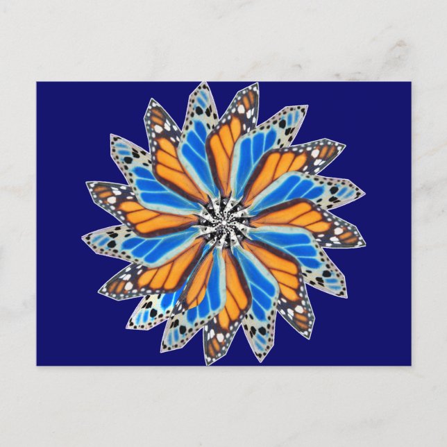 Postal Mariposa Mandala 2 (Anverso)