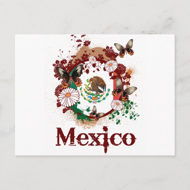 Postal Mariposa México (Anverso)