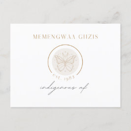 Postal Mariposa Moon