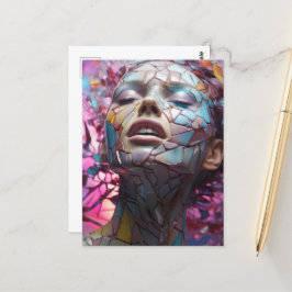 Postal Mariposa Mosaica