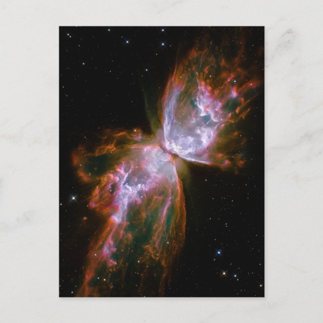 Postal Mariposa / Nebulosa de Bug (Telescopio Hubble) (Anverso)