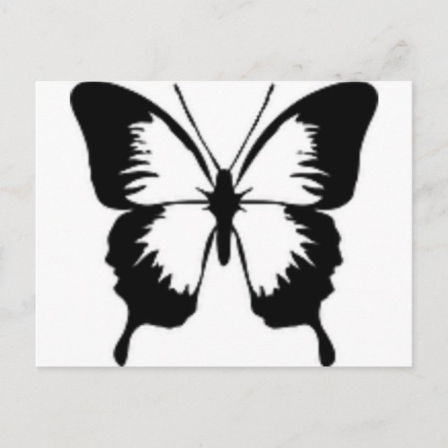 Postal Mariposa negra (Anverso)