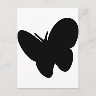 Postal mariposa negra - mariposas
