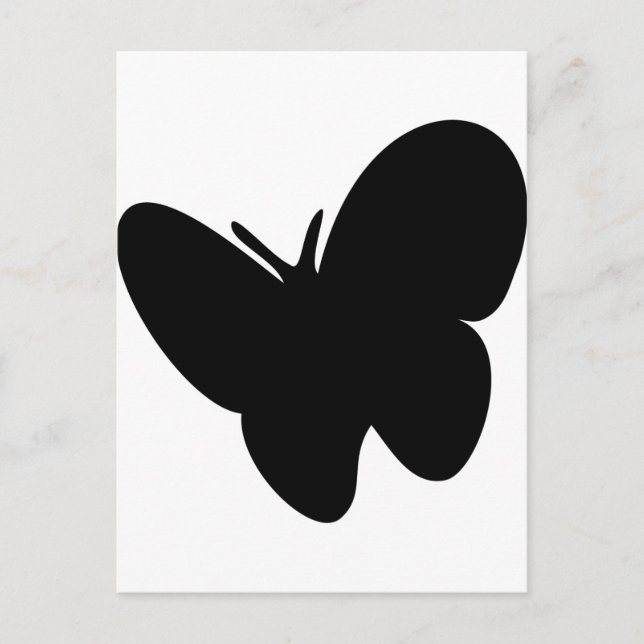 Postal mariposa negra - mariposas (Anverso)