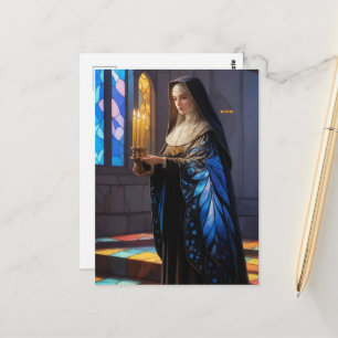 Postal Mariposa Nun