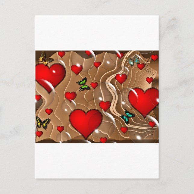 Postal Mariposa & Oro (Anverso)
