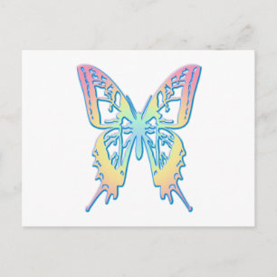 Postal Mariposa Pastel