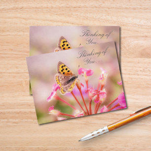 Postal Mariposa Pensando En Ti 