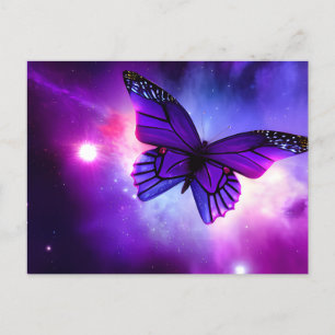 Postal Mariposa púrpura
