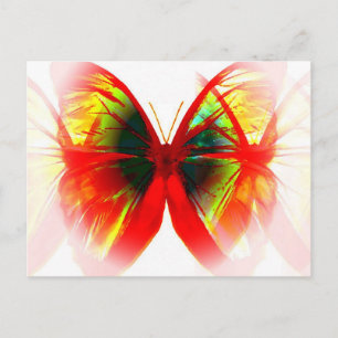 Postal Mariposa roja
