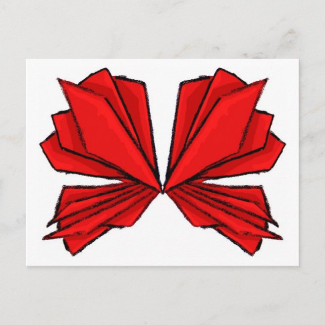 Postal Mariposa Roja II (Anverso)