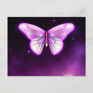 Postal Mariposa rosa nocturna