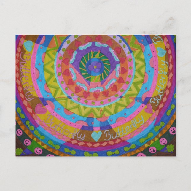 Postal Mariposa Schmetterling (Anverso)