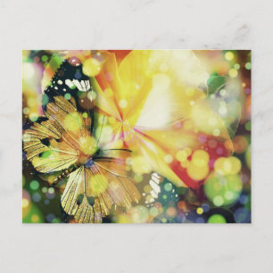 Postal Mariposa Sparkles