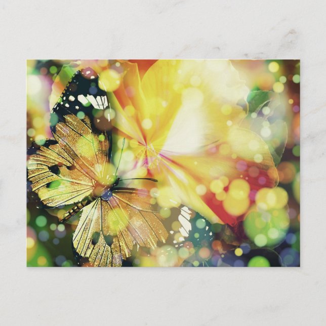 Postal Mariposa Sparkles (Anverso)