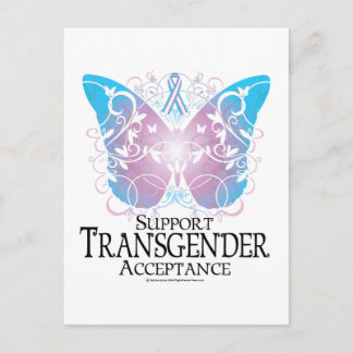 Postal Mariposa transgénero