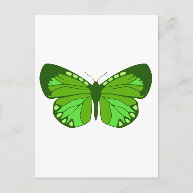 Postal Mariposa Verde (Anverso)