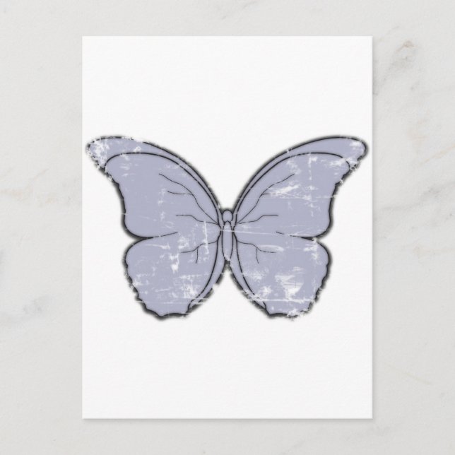 Postal Mariposa vintage (Anverso)