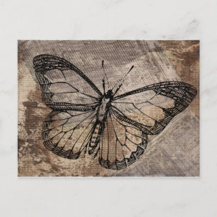 Postal Mariposa vintage