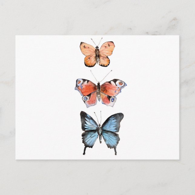 Postal Mariposas (Anverso)