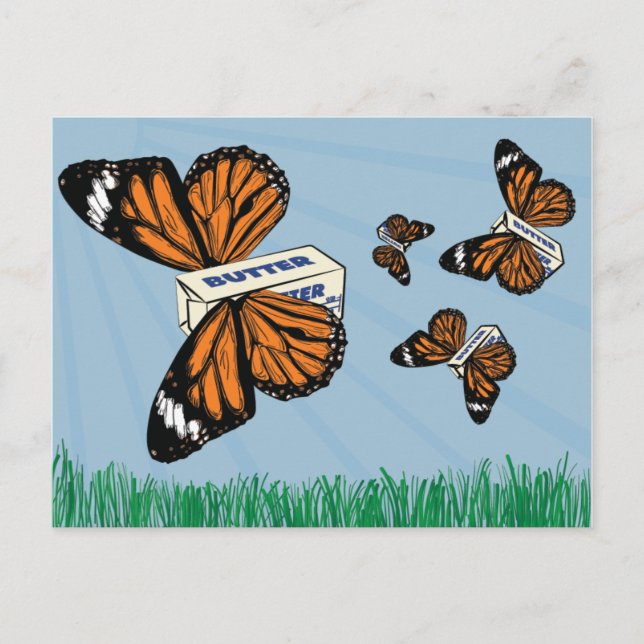 Postal Mariposas (Anverso)