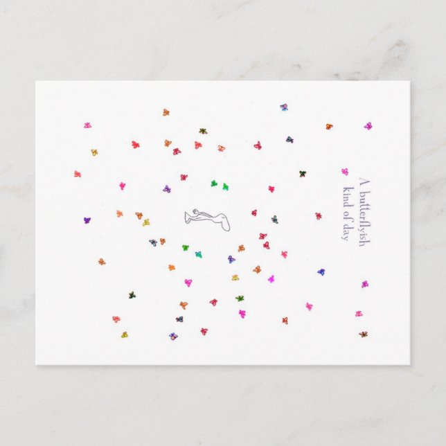 Postal mariposas (Anverso)