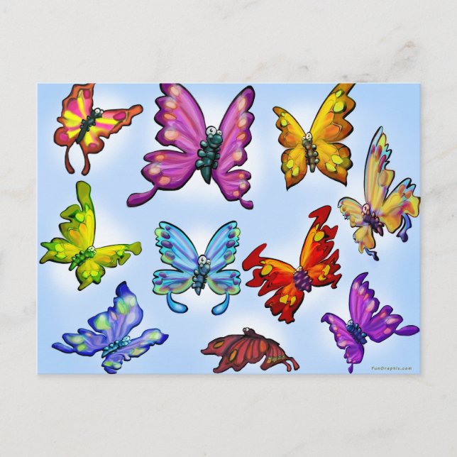 Postal Mariposas (Anverso)