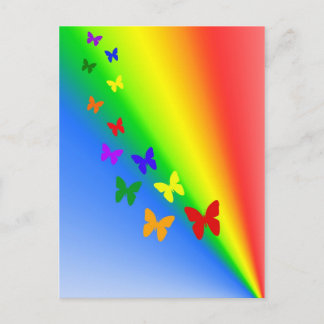 Postal Mariposas arcoiris
