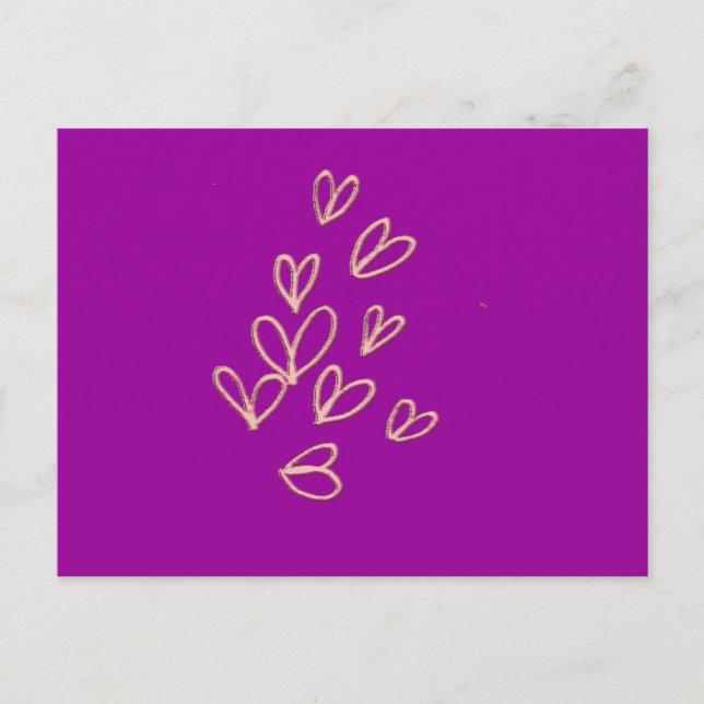Postal Mariposas del corazón (Anverso)