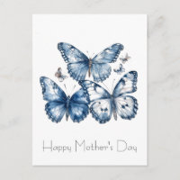 Mariposas en azul Delft