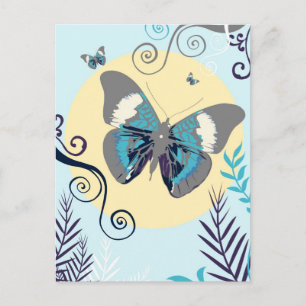Postal Mariposas en el día