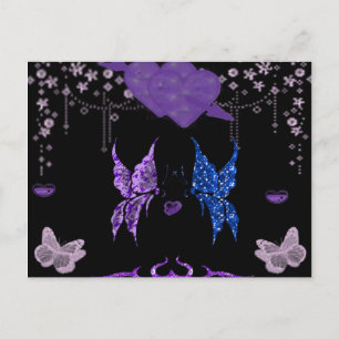 Postal Mariposas Enamoradas