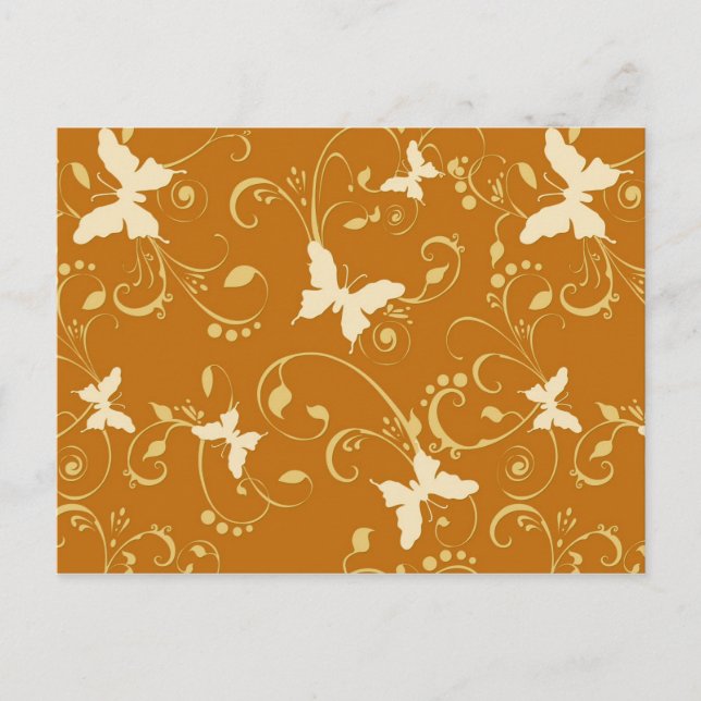 Postal Mariposas Floral 10% fuera de venta (Anverso)