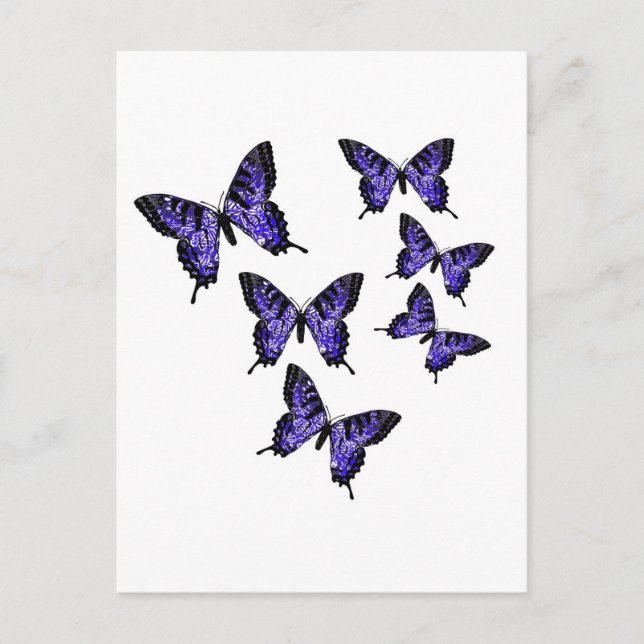 Postal Mariposas mariposas (Anverso)