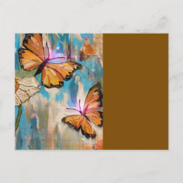 Postal Mariposas Marrones
