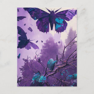 Postal Mariposas Moradas