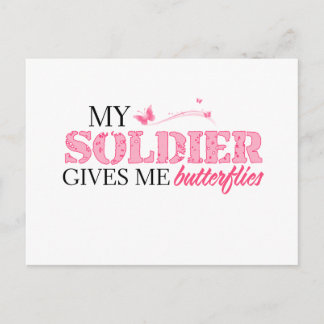 Postal Mariposas Soldado