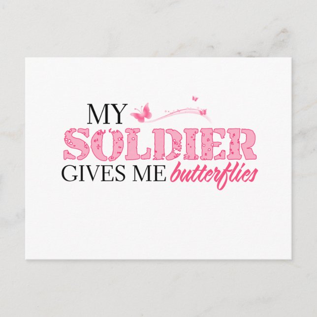 Postal Mariposas Soldado (Anverso)
