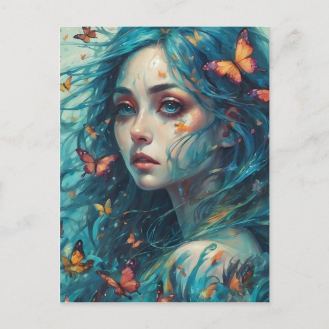 Postal Mariposas y Blues Series 1 (Anverso)