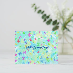 Postal Mariposas y dias coloridas de Shirley Taylor