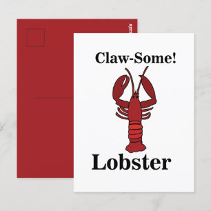 Postal Mariscos Langosta Roja de Maine