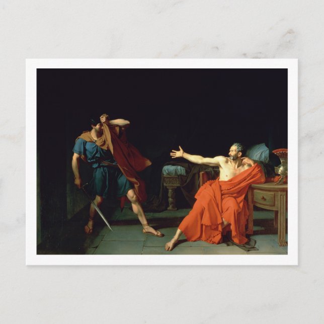 Postal Marius en Minturnae, 1786 (aceite sobre lienzo) (Anverso)