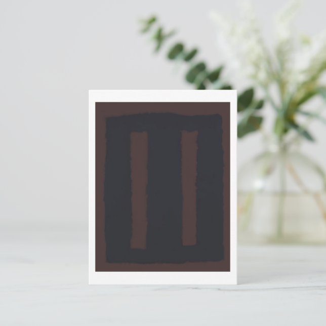Postal Mark Rothko arte en estilo digital 10 (Anverso de pie)