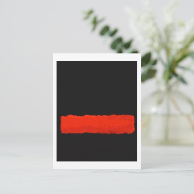 Postal Mark Rothko arte en estilo digital 5 (Anverso de pie)
