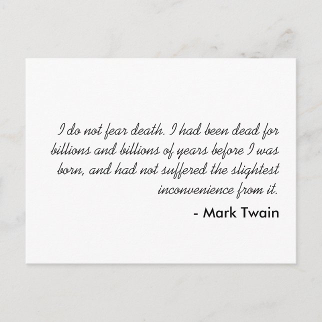 Postal Mark Twain (Anverso)