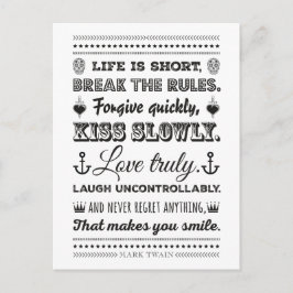 Postal Mark Twain - Rompe las reglas