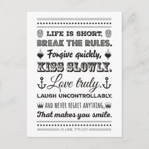 Postal Mark Twain - Rompe las reglas