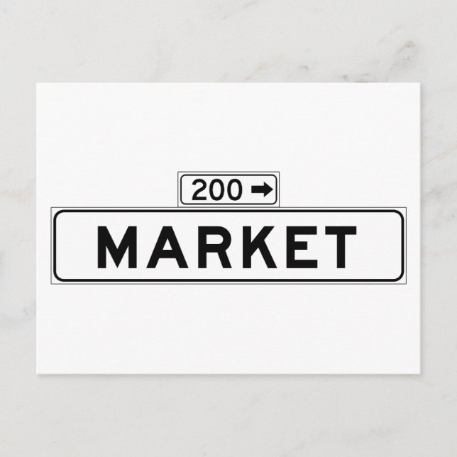 Postal Market St., Rótulo de la calle San Francisco (Anverso)